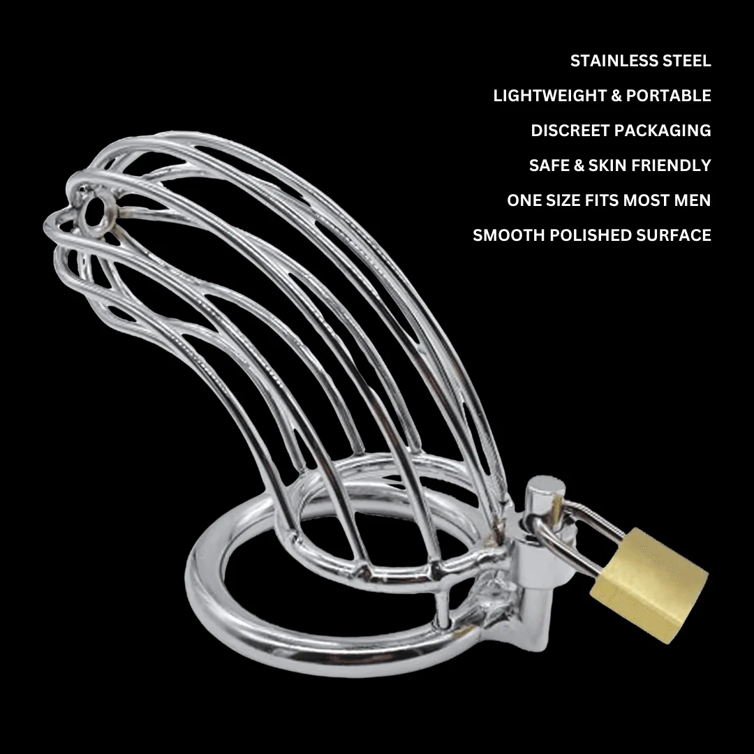 Chastity Metal Cage Men – Beginner (50mm) - Image 4