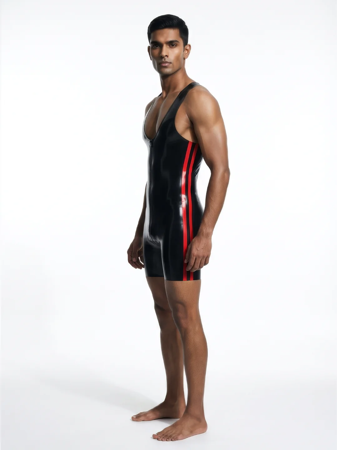 Men's Latex Wrestling Singlet - Image 4