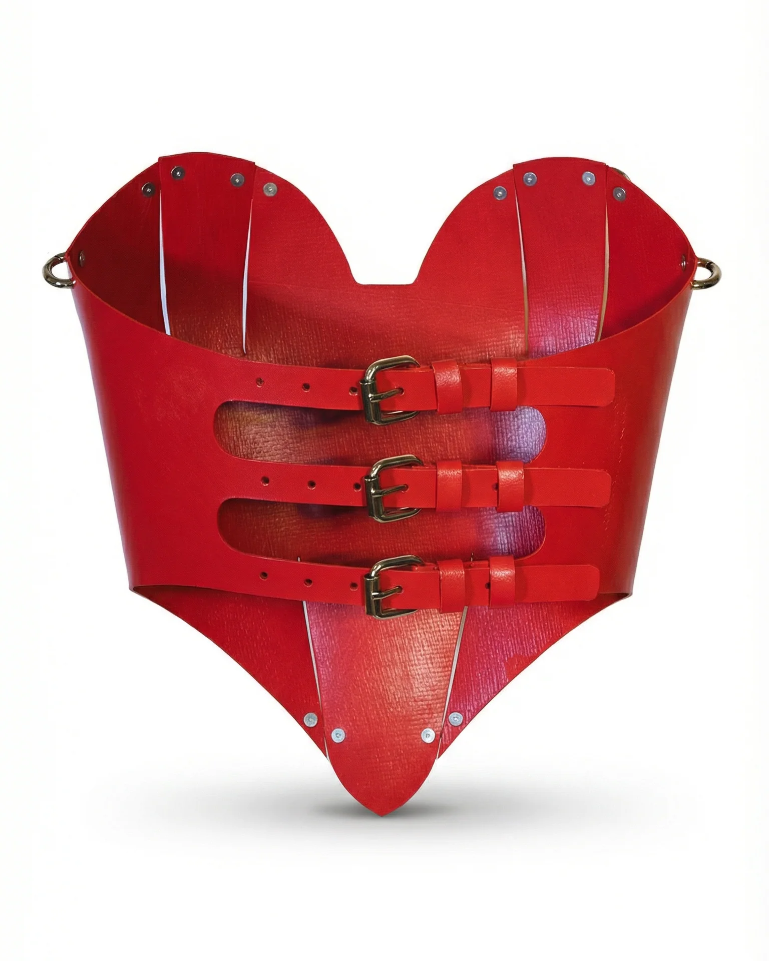 Premium Leather Love Corset - Handcrafted Body Harness - Image 5