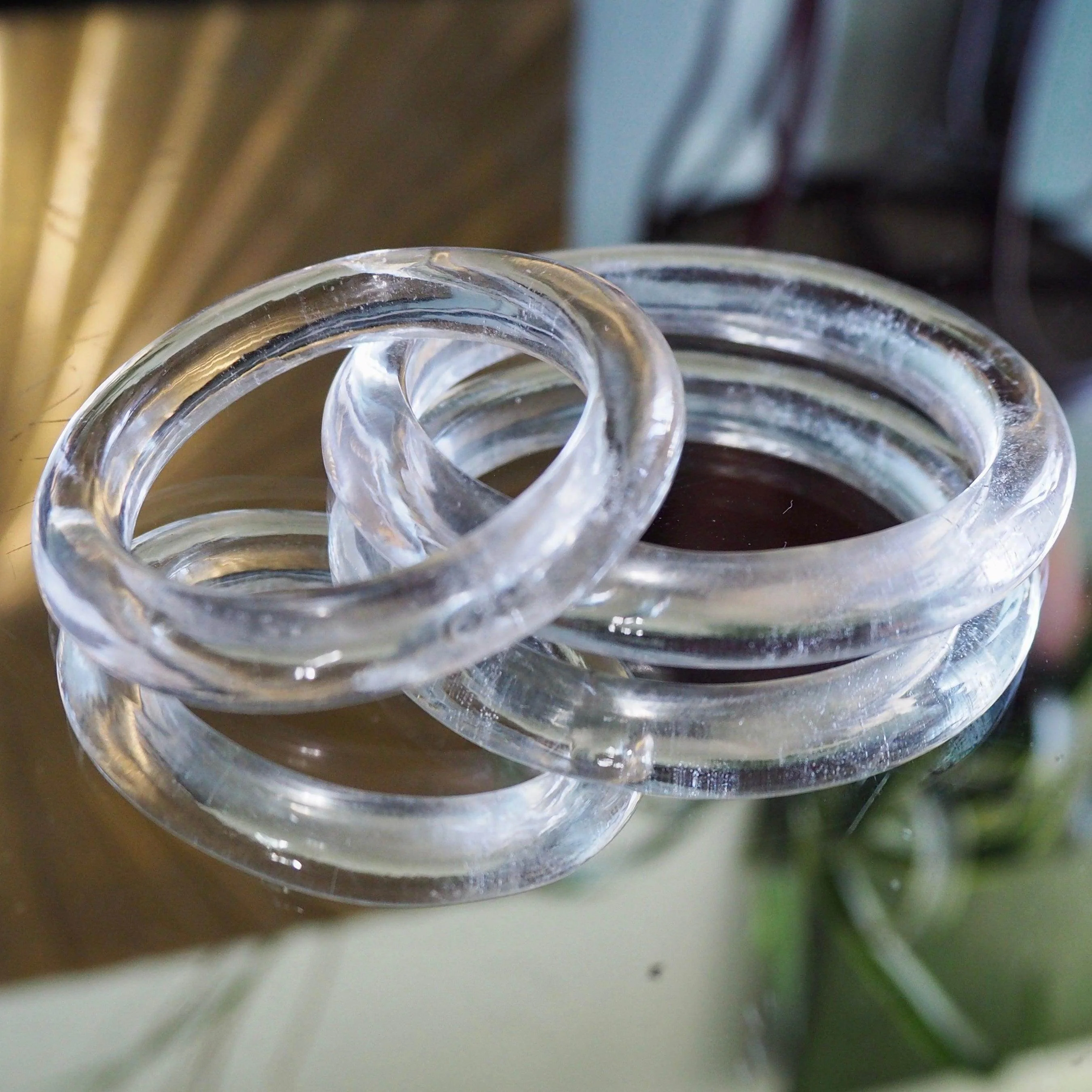Rock Crystal Quartz Intimate Ring (Natural Gemstone) - Image 3