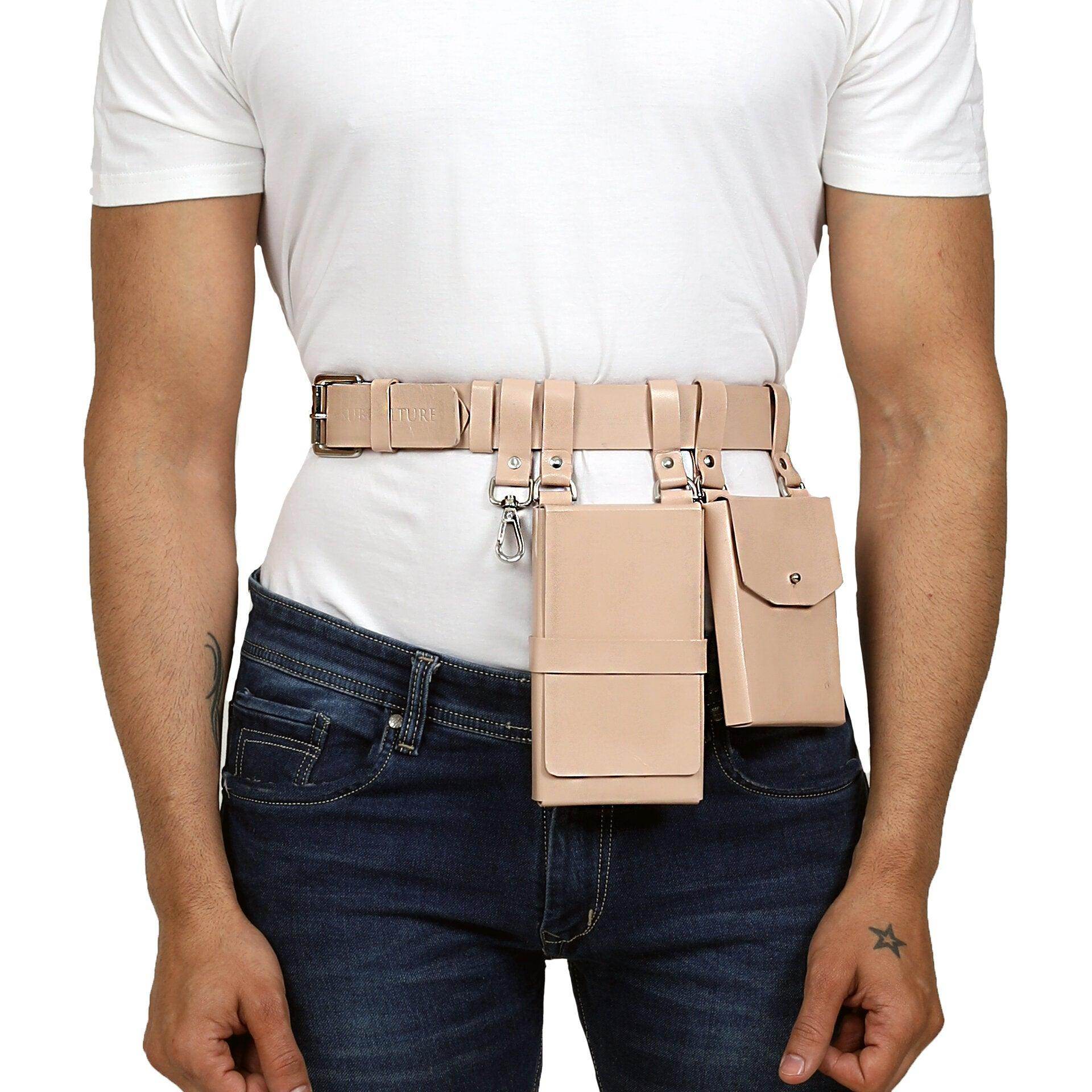 Utilitarian Leather Bag and Belt (Unisex) - Image 5